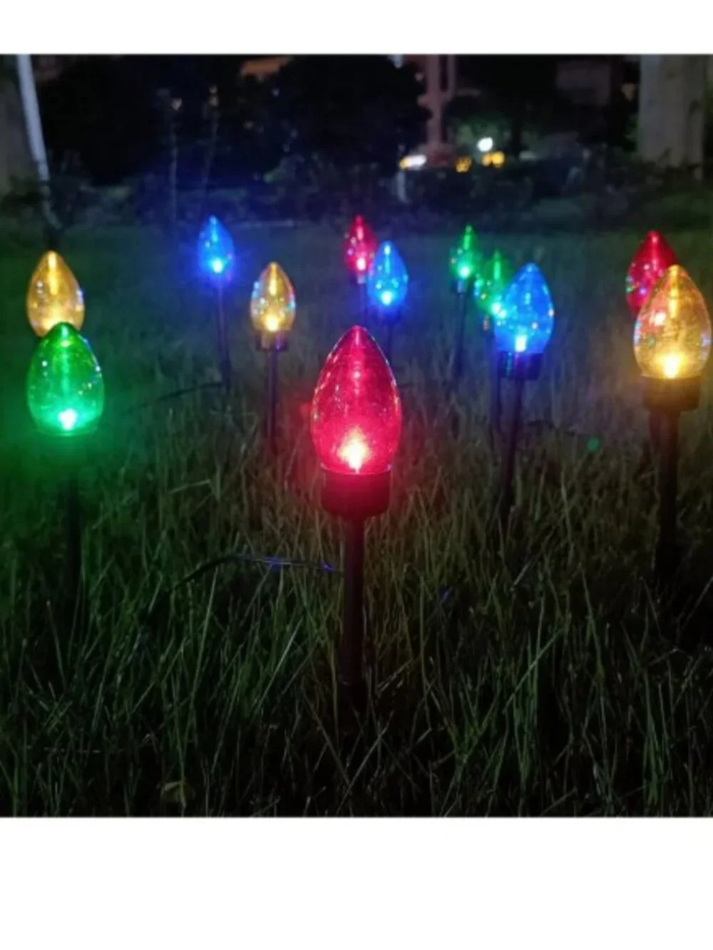 Jumbo C9 Solar Christmas Pathway Lights